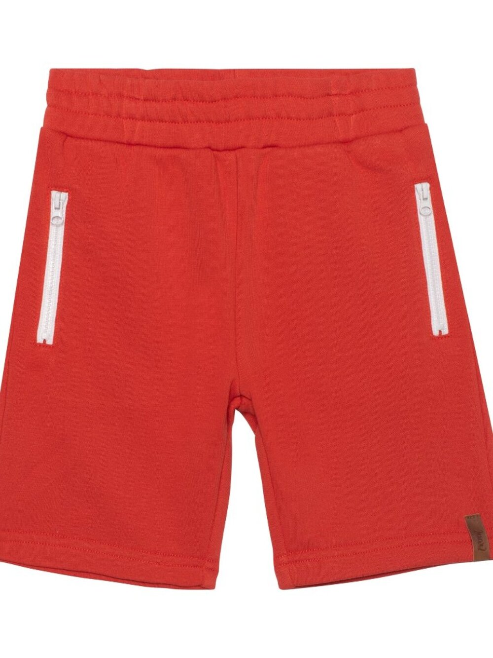 French Terry Zipper Pocket Short Red - 8
